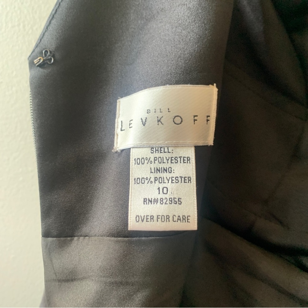 Bill Levkoff MIDI Black Dress Size 10 - Picture 11 of 11